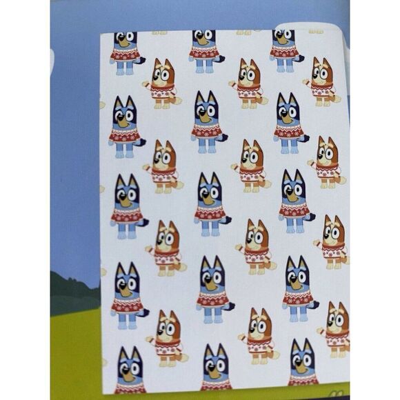 Bluey And Bingo Wearing Christmas Sweaters Soft Throw HOLIDAY Blanket 50 X 70” - Picture 4 of 13